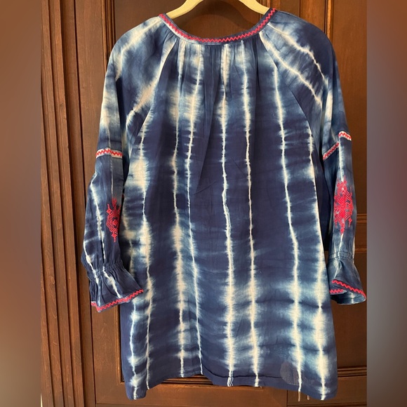 CAFFE MARRAKESH - BOHO cotton blouse (size L) EUC - Picture 4 of 6